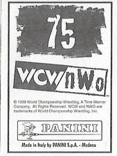 1999 Panini WCW/NWO Stickers #75 Chavo Guerrero & Pepe Back