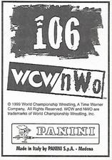 1999 Panini WCW/NWO Stickers #106 Alex Wright Back