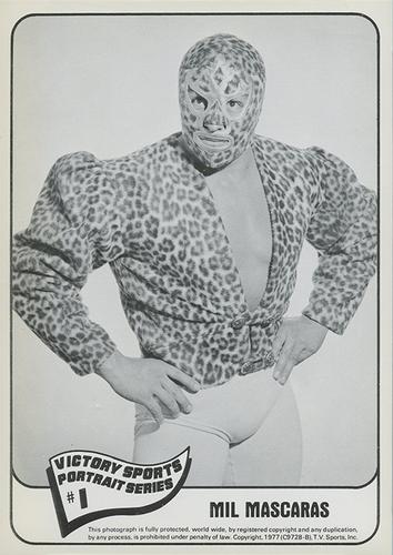 1977 Victory Sports Action/Portrait Series #NNO Mil Mascaras Front