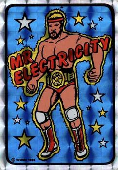 1985 AWA Vending Machine Prism Stickers #NNO Mr. Electricity Front