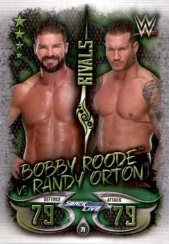 2018 Topps India Slam Attax WWE Live #71 Bobby Roode / Randy Orton Front