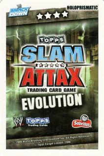 2009 Topps WWE Slam Attax Sabritas - Holoprismatic #NNO R-Truth Back