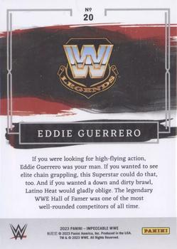 2023 Panini Impeccable WWE #20 Eddie Guerrero Back