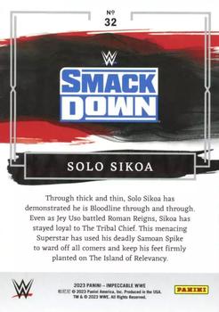2023 Panini Impeccable WWE #32 Solo Sikoa Back