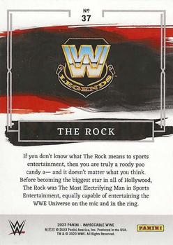 2023 Panini Impeccable WWE #37 The Rock Back