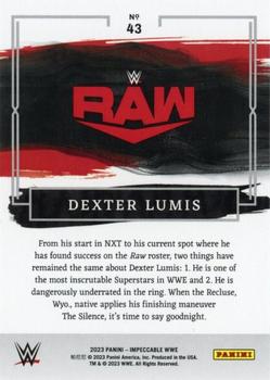 2023 Panini Impeccable WWE #43 Dexter Lumis Back