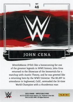 2023 Panini Impeccable WWE #46 John Cena Back