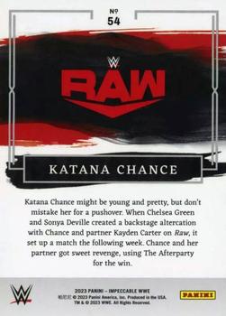 2023 Panini Impeccable WWE #54 Katana Chance Back