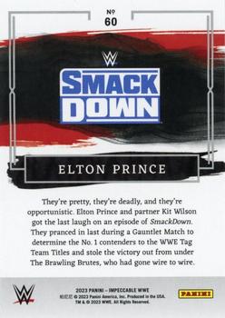 2023 Panini Impeccable WWE #60 Elton Prince Back