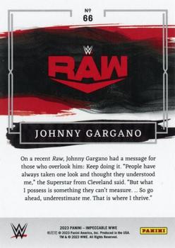 2023 Panini Impeccable WWE #66 Johnny Gargano Back