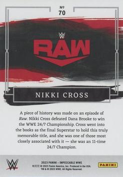 2023 Panini Impeccable WWE #70 Nikki Cross Back