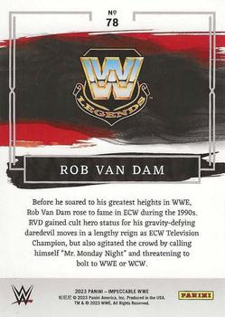 2023 Panini Impeccable WWE #78 Rob Van Dam Back