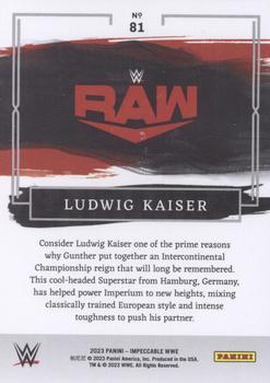 2023 Panini Impeccable WWE #81 Ludwig Kaiser Back