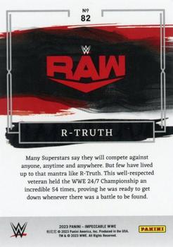 2023 Panini Impeccable WWE #82 R-Truth Back