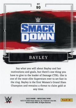 2023 Panini Impeccable WWE #90 Bayley Back