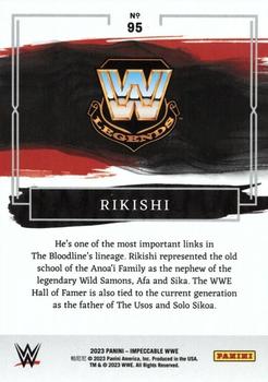 2023 Panini Impeccable WWE #95 Rikishi Back