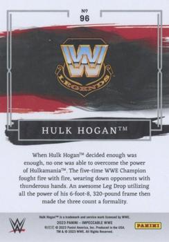 2023 Panini Impeccable WWE #96 Hulk Hogan Back