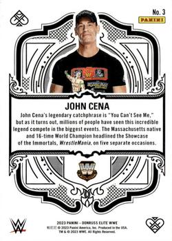 2023 Donruss Elite WWE - Elite Deck #3 John Cena Back