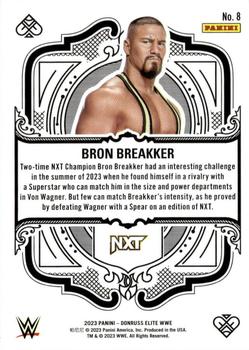 2023 Donruss Elite WWE - Elite Deck #8 Bron Breakker Back