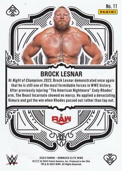 2023 Donruss Elite WWE - Elite Deck #11 Brock Lesnar Back