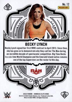 2023 Donruss Elite WWE - Elite Deck #12 Becky Lynch Back