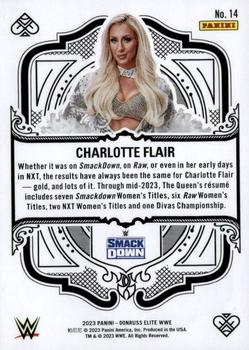 2023 Donruss Elite WWE - Elite Deck #14 Charlotte Flair Back