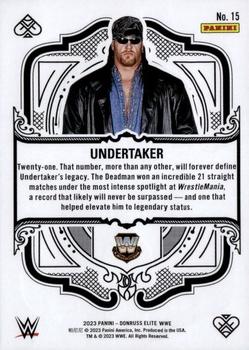 2023 Donruss Elite WWE - Elite Deck #15 Undertaker Back