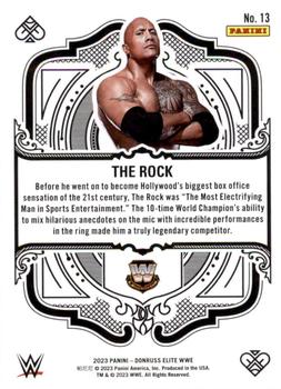2023 Donruss Elite WWE - Elite Deck Green #13 The Rock Back