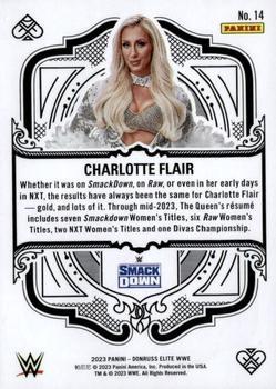 2023 Donruss Elite WWE - Elite Deck Green #14 Charlotte Flair Back