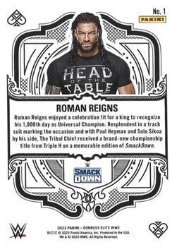 2023 Donruss Elite WWE - Elite Deck Red #1 Roman Reigns Back