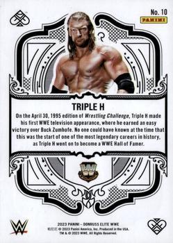 2023 Donruss Elite WWE - Elite Deck Red #10 Triple H Back