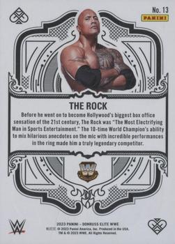 2023 Donruss Elite WWE - Elite Deck Red #13 The Rock Back