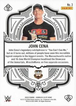 2023 Donruss Elite WWE - Elite Deck Teal #3 John Cena Back