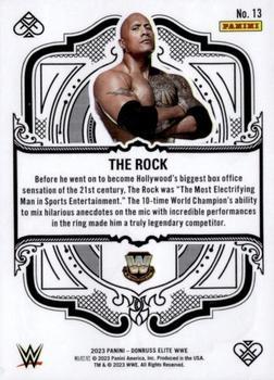 2023 Donruss Elite WWE - Elite Deck Teal #13 The Rock Back