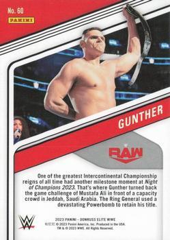 2023 Donruss Elite WWE - Aspirations #60 Gunther Back