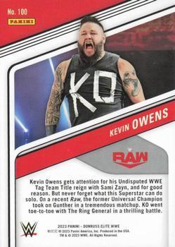 2023 Donruss Elite WWE - Aspirations #100 Kevin Owens Back