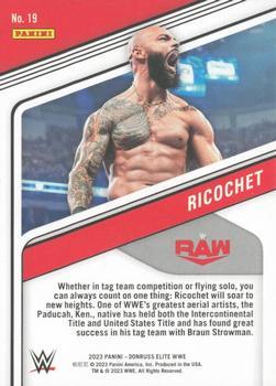 2023 Donruss Elite WWE - Aspirations Swirl #19 Ricochet Back
