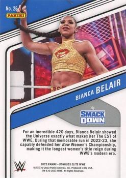 2023 Donruss Elite WWE - Status #26 Bianca Belair Back
