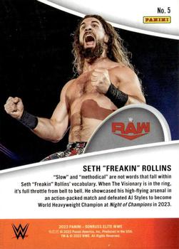 2023 Donruss Elite WWE - Full Throttle #5 Seth “Freakin” Rollins Back