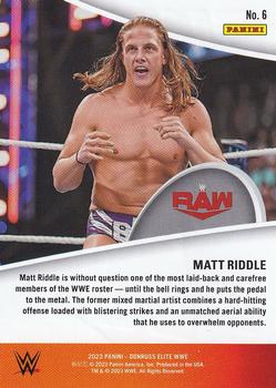2023 Donruss Elite WWE - Full Throttle #6 Matt Riddle Back