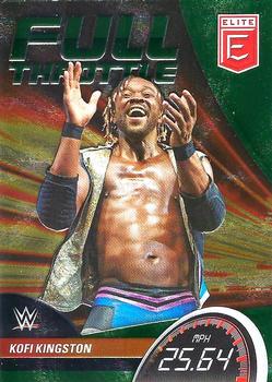 2023 Donruss Elite WWE - Full Throttle Green #1 Kofi Kingston Front