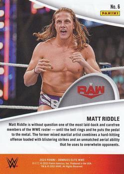 2023 Donruss Elite WWE - Full Throttle Green #6 Matt Riddle Back