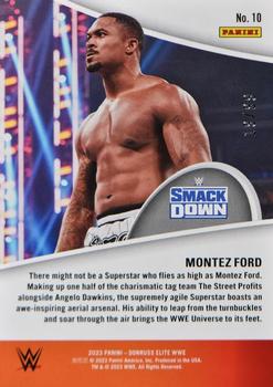 2023 Donruss Elite WWE - Full Throttle Red #10 Montez Ford Back