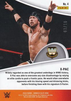 2023 Donruss Elite WWE - Full Throttle Gold #4 X-Pac Back