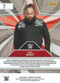 2023 Donruss Elite WWE - Star Status #5 Bray Wyatt Back