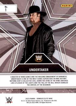 2023 Donruss Elite WWE - Star Status Green #1 Undertaker Back