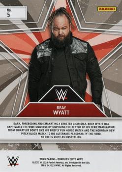 2023 Donruss Elite WWE - Star Status Green #5 Bray Wyatt Back