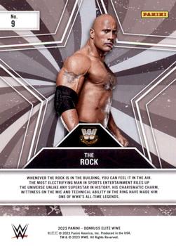 2023 Donruss Elite WWE - Star Status Green #9 The Rock Back