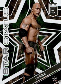 2023 Donruss Elite WWE - Star Status Green #9 The Rock Front