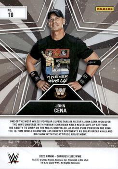 2023 Donruss Elite WWE - Star Status Green #10 John Cena Back